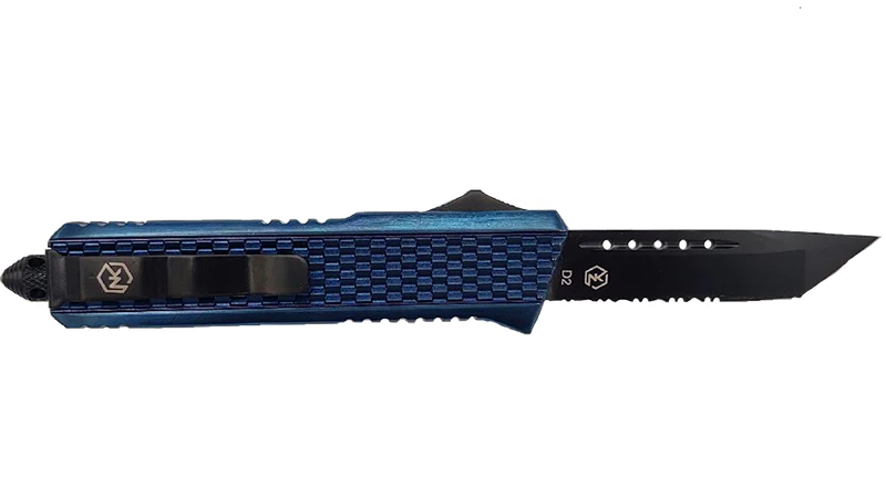 Normandy Knives - Crusader V2 3.75" Blade, Black on Black or Blue on Black